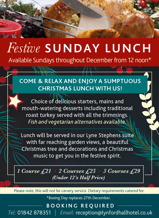 Sunday Christmas Lunch, Norwich, Norfolk